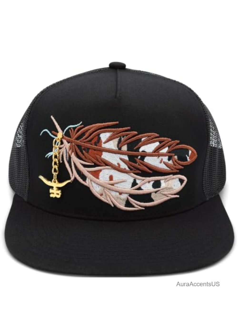 Cowboys & Indians Western Trucker Hat Flat Bill Snapback Cow Print Adjustable